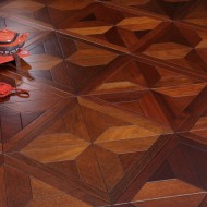 拼花多层实木地板正方形 菠萝格马普托