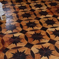 拼花多层实木地板正方形 黑酸枝亚花梨摩纳哥