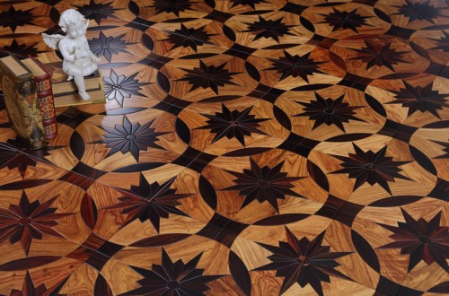 拼花多层实木地板正方形 黑酸枝亚花梨摩纳哥